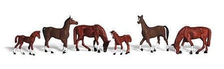 Woodland Scenics A1842 HO Scale Chestnut Horses