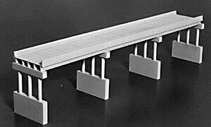 Rix Products 113 HO Scale Modern 150' Highway Overpass Kit with 4 Piers
