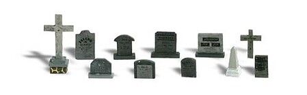 Woodland Scenics A1856 HO Scale Tombstones