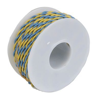 Wire Works 22207-302 22 Gauge Stranded Two Conductor Wire 30' - Yellow/Blue
