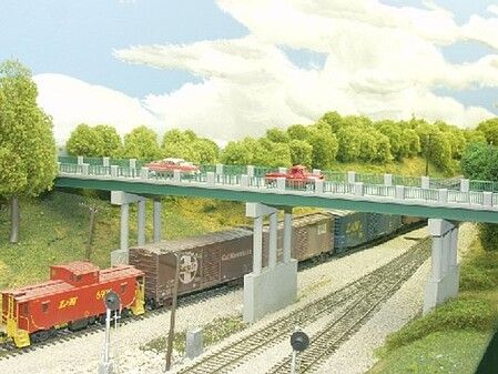 Rix Products 125 HO Scale 50' Steel Highway Overpass I-Beams pkg(10)