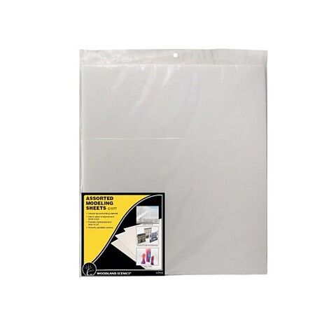 Woodland Scenics C1177 Assorted Modeling Sheets (4/pkg)