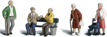 Woodland Scenics A1922 HO Scale Senior Citizens