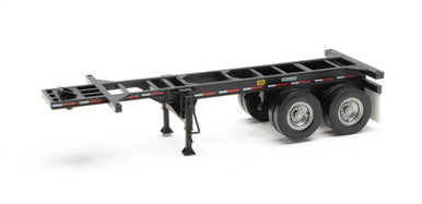 Walthers SceneMaster 4503 HO Scale 20' Container Chassis (2-Pack) Black