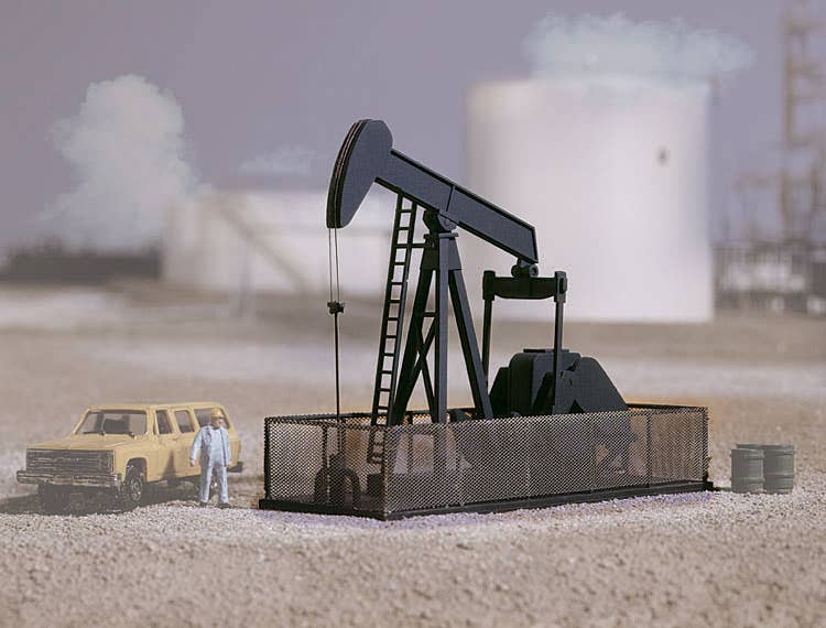 Walthers Cornerstone 3170 HO Scale Walking Beam-Horse Head Oil Pump - Kit - 4-1/4 x 1-5/8 x 3" 10.8 x 4 x 7.6cm