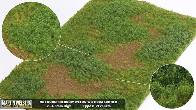 Martin Welberg M004 Rough Meadow with Weeds Mat - Summer B