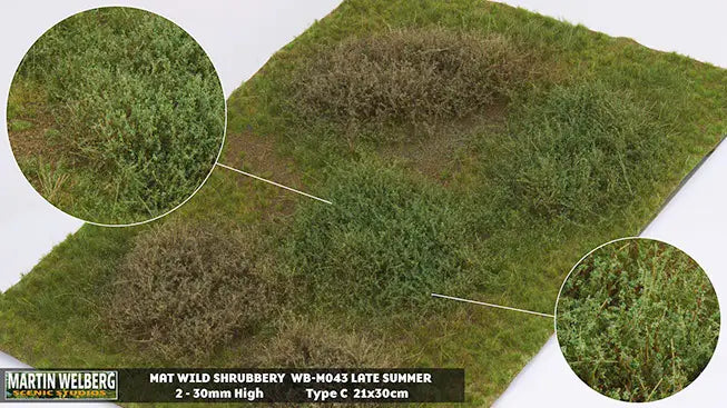 Martin Welberg M043 Wild Shrubbery Mat - Late Summer Type C