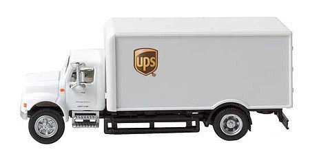 Walthers SceneMaster 11295 HO Scale International(R) 4900 Single-Axle Box Van - Assembled - UPS(R) Cartage Services (white)