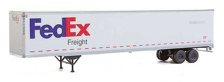 Walthers SceneMaster 2452 HO Scale 53' Stoughton Trailer 2-Pack - Assembled - FedEx Freight