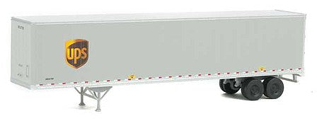 Walthers SceneMaster 2459 HO Scale 53' Stoughton Trailer 2-Pack - Assembled - United Parcel Service (Modern Shield Logo; gray, brown, yellow)