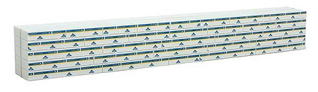 Walthers SceneMaster 3154 HO Scale Wrapped Lumber Load for WalthersMainline 72' Centerbeam Flatcar - Georgia Pacific